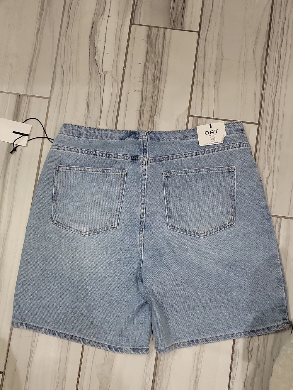 Oat New York Light Blue Denim Shorts